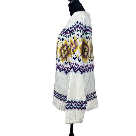 Talbots Fair Isle Mockneck Sweater - Picture 5 of 8